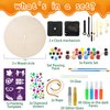 HAPMARS 2 Pack DIY Clock Making Kit, Childrens Painting Craft Activities Kit, DIY Wooden Art Craft for Kids, Craft Toys Gifts for 6, 7, 8, 9, 10, 11 & 12 Year Old Kids