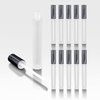 Cosmetic Packaging Now! Vibe Frosted Lip Gloss Tubes w/Shiny Silver Cap & Doe Foot Wand (10 Pack)
