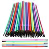 Prasacco 100 Pieces Paint Brushes Bulk, Plastic Paint Brushes for Kids Paint Brushes Oil Watercolor Brushes Colorful Detail Painting Kit for Kids Party Art Crafts School Classroom Supplies