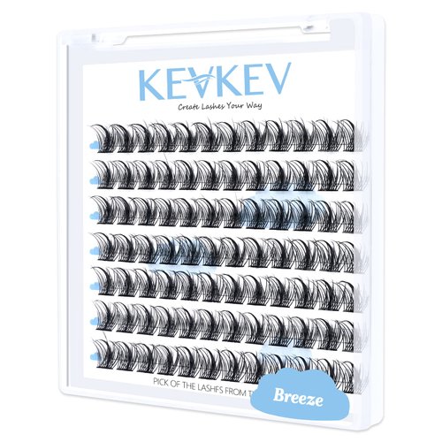 Lash Clusters 84 Pcs Cluster Lashes Eyelash Clusters DIY Cluster Eyelash Extensions Individual Lashes Thin Band & Soft(Breeze,D-16mm)