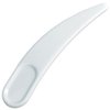 PANA Curved Boomerang Disposable Plastic Cosmetic Spatula for Mixing and Sampling Makeup, Skincare, Creams, Lotions, and Masks (White, 1 Pack)