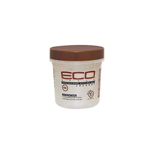 Eco Styling Gel Coconut Brown 8 oz,Pack of 2