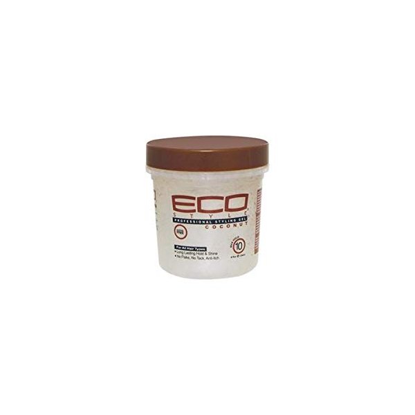 Eco Styling Gel Coconut Brown 8 oz,Pack of 2