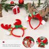 JOINPAYA 2Pcs Reindeer Antlers Headband: Christmas Cosplay Hairbands Xmas Headwear for Holiday Costume Party Supplies