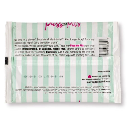 Puss and Pits - Premium Feminine Wipes (Five Pack)