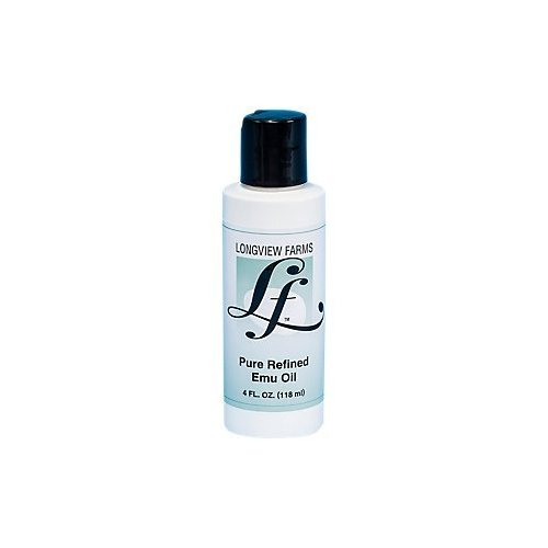 Longview Farms Pure Emu Oil - Body Oil - Nourish Your Skin and Hair with Premium Quality Emu Oil - 100% Pure and Refined for Maximum Benefits 4 fl. oz.