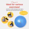 PRIMASOLE Exercise Ball for Balance Stability Fitness Workout Yoga Pilates at Home Office & Gym 45cm Blue