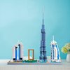 KLMEi World Famous Landmarks Architecture Skylines Series Dubai Skyline Micro Building Blocks Set for Adult and Children Age of 14+ Assembly Construction 3D Toy Present Kit 2545 pcs