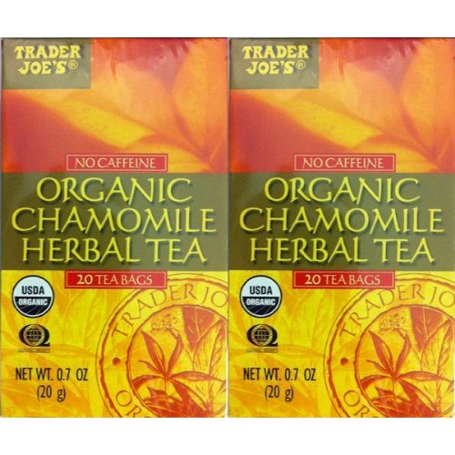 2 Boxes Trader Joe's No Caffeine Organic Chamomile Herbal Tea