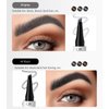Eyebrow Pencil 4 Fork tip Design Stereoscopic Eye Makeup Eyebrow Makeup, Long Lasting, Waterproof and Smudge-proof Eyebrow Black