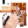 Beetles 20 Colors Cat Eye Gel Nail Polish Set with Base Gel and Matte Glossy Top Coat, Nude Pink Green Blue Gel Polish Lush Velvet with Magnet Soak Off LED Nail DIY Art Home Salon Gifts for Women