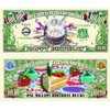 50 Happy Birthday Million Dollar Bills with Bonus “Thanks a Million” Gift Card Set