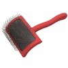 Chris Christensen Big G Dog Slicker Brush, Groom Like a Professional, Fluff Detangle Style, Saves Time Energy, Made in Germany, Coral, Medium