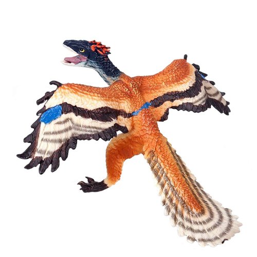 Flormoon Dinosaur Toy - Realistic Archaeopteryx Dinosaur - Plastic Dinosaur Figures - Birthday Cake Decoration, Party Supplies for Kids Boys Toddler(Small Size)