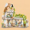 City Cafe Building Blocks Toys, Openable Coffee Shop Building Set for Boys Girls Age 8+,1077pcs Mini Bricks(Not Compatible with Lego) (Green)