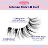 i-ENVY False Lashes Flick'd D-Curl Strip Lashes Volume Bouncy Natural Clear Band Cat Eye Dramatic Trendy Extensions Reusable Eye Lashes (02)