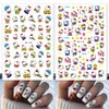 10 Sheets Cartoon Nail Stickers Cute Cat Nail Art Stickers 3D Self-Adhesive Nail Design Cute Cat Bear Nail Decals for Women Girls Kids DIY Manicure Tips Cute Cartoon Cat Bear Nail Charms Decoration