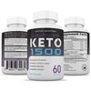 (2 Pack) Advanced Keto 1500 Keto Pills 1275MG New & Improved Formula Contains Apple Cider Vinegar Extra Virgin Olive Oil Powder Green Tea Leaf 120 Capsules