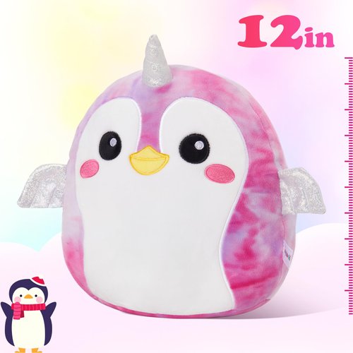 CozyWorld Penguin Plush Stuffed Animals Plushie Original Cute Soft Cuddle Pillow for Boys and Girls, 12"
