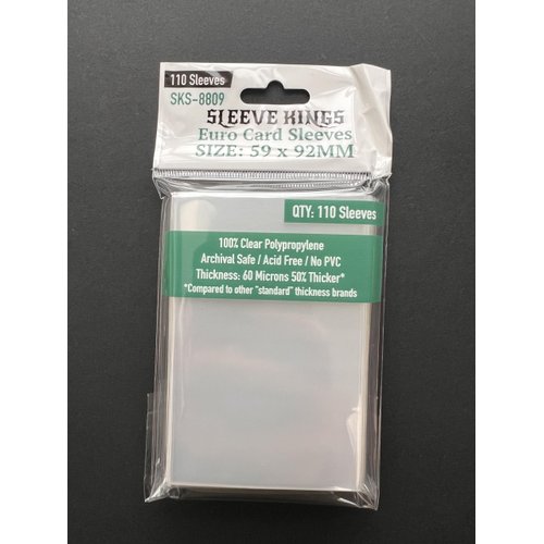 Sleeve Kings Euro Card Sleeves 59 X 92 mm (4x110 Pack, 440 Sleeves)