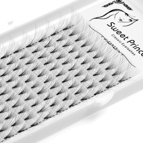 12rows,120pcs 10D Premade Volume Fans Eye Lashes Extensions Thickness 0.07mm D Curl Black Soft Individual False Eyelashes Makeup Fake Lashes Cluster 8-18mm to Choose (16MM)