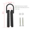 Vehcarc 1½" Climbing Rope Clamp, 1.5” Battle Rope Attachment Hook Accessories, Rope Clasp for Rope Climb, Climbing Training Garage Home Gym Workout Fitness Strength Training (1.5" 1SET Black)