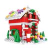 Christmas Blocks, Gingerbread House Building Blocks 322PCS DIY Brick Christmas Pen Holder for Boys Girls 6-10 Years Old Compatible with Lego