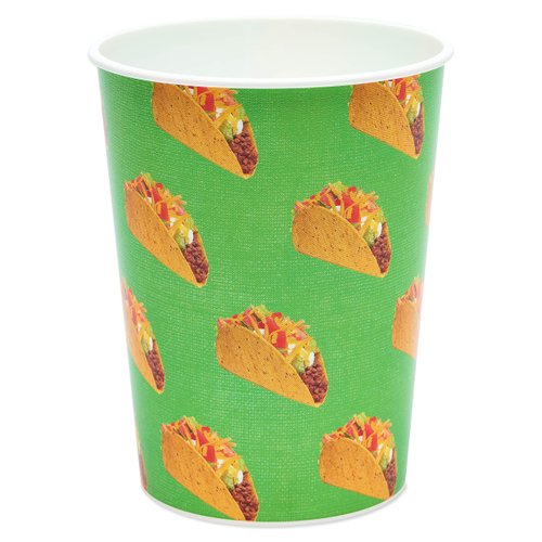 American Greetings Taco Party Supplies, 16 oz. Reusable Plastic Cups (8-Count)