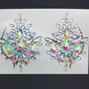 Body Gems Stickers, Chest Gems and Breast Pasties Jewelry Makeup Set, Body Jewels for Festival Rave Party, 2-Pack