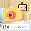 Mafiti Kids Camera 26MP HD Selfie Digital Camera for Kids,Portable Toddler Camera Toy with 1080P Video,Birthday Xmas Gift for 3-8 Year Old Girl Boy (Orange)