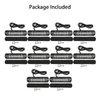 EEEKit 10 Pack LED Emergency Strobe Lights, Amber White 6 LED Strobe Warning Emergency Flashing Light Caution Construction Hazard Light Bar for Car Truck Van Off-road Vehicle ATV SUV Surface Mount