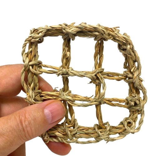Bonka Bird Toys 3733 Small Square Seagrass Mat 3x3 Foot Talon Craft Part Bird Toy