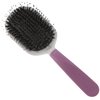 Kent KCR4 "Create" Small Cushion Brush for Smoothing and Straightening All Hair Types - Paddle Brush with Purple Ergonomic Handle and a Boar Bristle/Nylon Bristle Mix for Smooth Finishing and Shine