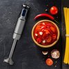MuellerLiving Hand Blender, Immersion Blender, Hand Mixer with Attachments: Stainless Steel Blade, Whisk, Milk Frother