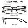 kimorn Blue Light Blocking Glasses Semi Rimless Eyewear For Women Men Blue Ray Filter Lens KS052 (Matte BlackGold+Matte Black)