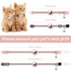 2 Pack Airtag Cat Collar Breakaway with Bell,Reflective Kitten Collar with Apple Airtag Cat Collar Holder,Adjustable 7-12In,Safety Buckle for Girl Boy Cats,Pet Supplies,Accessories,Gifts (Pink)