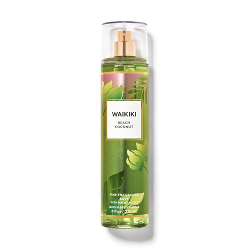 Bath and body Lotion, Perfume Mist, Shower Gel Holiday and Tropical Fragrance Collection (WAIKIKI BEACH COCONUT MIST, 8 Ounce)