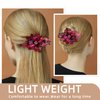 Jayongnee clip Flower Twist Hair Clip for Women, French Twist Hair Barrettes, Metal Flora Hair Barrette Clips, Non Slip Hair Clip for Girls with Handmade Metal Copper Wire