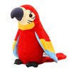 9'' Cute Talking Parrot Repeats What You Say Electronic Interactive Plush Toy Stuffed Animal Record Parrot Waving Wings Funny Bird Toys for Children Girls Boys Best Xmas Gift (Red Parrot)