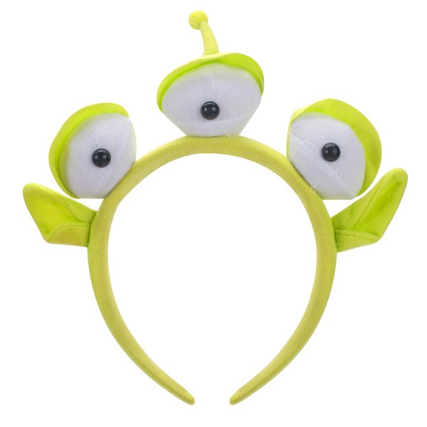 GHGMAO Alien Headband Three-eyed Monster Toy Plush Headband for Kids and Adults, Alien Costume Accessories Alien Ears for Theme Party Cosplay and Halloween Costumes (Alien-Light Green)