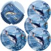 MASGY 40pcs Gone Fishing birthday Party Supplies,include 20 dessert plate, 20 Napkin,For boys and girls Gone Fishing birthday party supplies，Used for Fishing birthday Party Decoration (Gone Fishing)