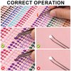 900pcs Acrylic Face Rhinestone Gems Stickers + 165pcs Lip Gem Stickers, Self Adhesive Jewels Diamonds Rave Stickers with Tweezers for Face Hair Eyes Nail Body Makeup DIY Craft Festival Decoration