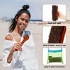 3 Pieces Sand Brush for Beach Feet Sand Remover with Black Mesh Bag Beach Accessories Surfing Equipment for Sand Gear Water Sports Beach Volleyball Surf Ocean and Lakeside Recreation