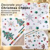 Christmas Face Jewels Sticker Christmas Tree Gemstone Stickers Snowflake Diamond Sticker Reindeer Rheinstone Stickers for Woman Girls Face Eye Art Accessories Children Christmas Party Supplies