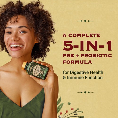 AdvantageNutra Akkermansia Muciniphila Probiotics and Prebiotics - GLP 1 Booster w/Lactobacillus Salivarius | Fiber Supplement Gut Health & Digestive Health | Women Probiotic Akkermansia Light (2)
