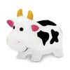 DolliBu Cow Bath Water Squirter Toy - Floating White Rubber Bath Toy, Cool Animal Squirting Bathtime Play Water Toy for Toddlers, Cute Farm Animal Bath Toys for Bathtub and Pool for Girls and Boys