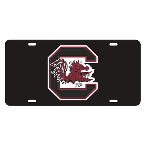 B.Fighting BLK/REF C Gamecock License Plate Tag (31009) Craftique South Carolina License Plate Tag
