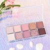 AMY'S DIARY 10 Colors light Pink Eye Shadow Eyeshadow Palette, High Pigmented, Blendable Long Lasting Waterproof Nude Pink Neutral Eye Shadow Palette Makeup (14#)