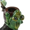 Frog Smoking Pipe w/Andean Walnut Base - Made in the Andes