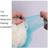 SEVENHEAD Bath Sponge Shower Loofahs, 4 Color, 50g/Piece, Mesh Pouf Bath Scrunchies Body Wash Puff(Set of 4)
